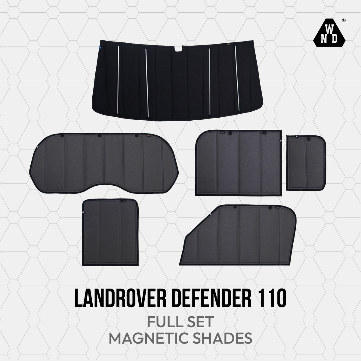 Land Rover Defender 110 Magnetic Window Shades
