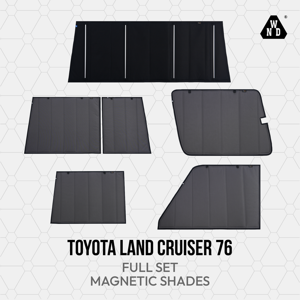 Toyota Land Cruiser LC76 Magnetic Window Shades