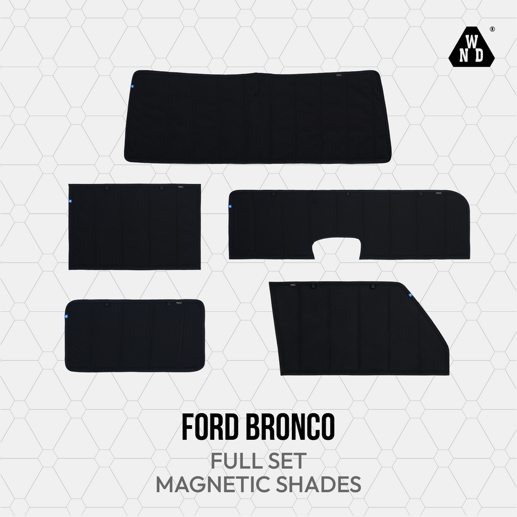 Ford Bronco Magnetic Window Shades