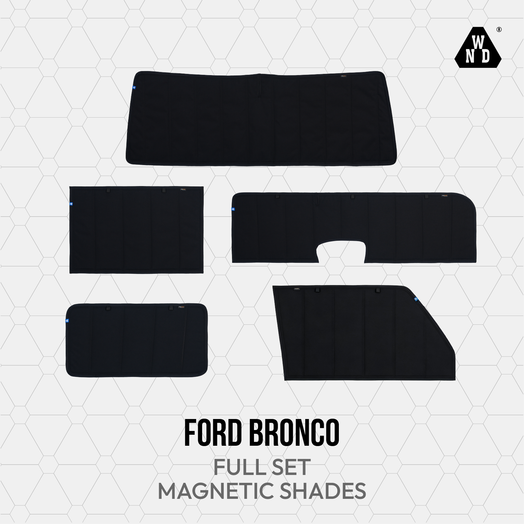 Ford Bronco Magnetic Window Shades