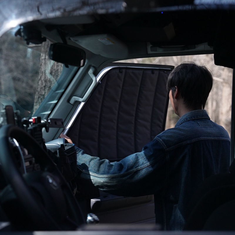Toyota Land Cruiser LC76 Magnetic Window Shades