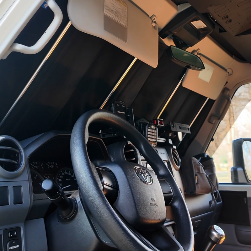 Toyota Land Cruiser LC76 Magnetic Window Shades